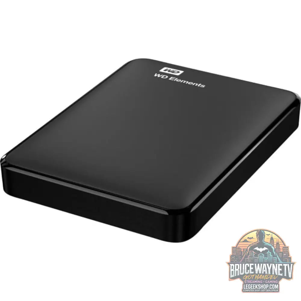 WD Elements Portable 2 TB, Externe Festplatte noir, Micro-USB-B 3.2 Gen 1 (5 Gbit/s) - WD - vue 3