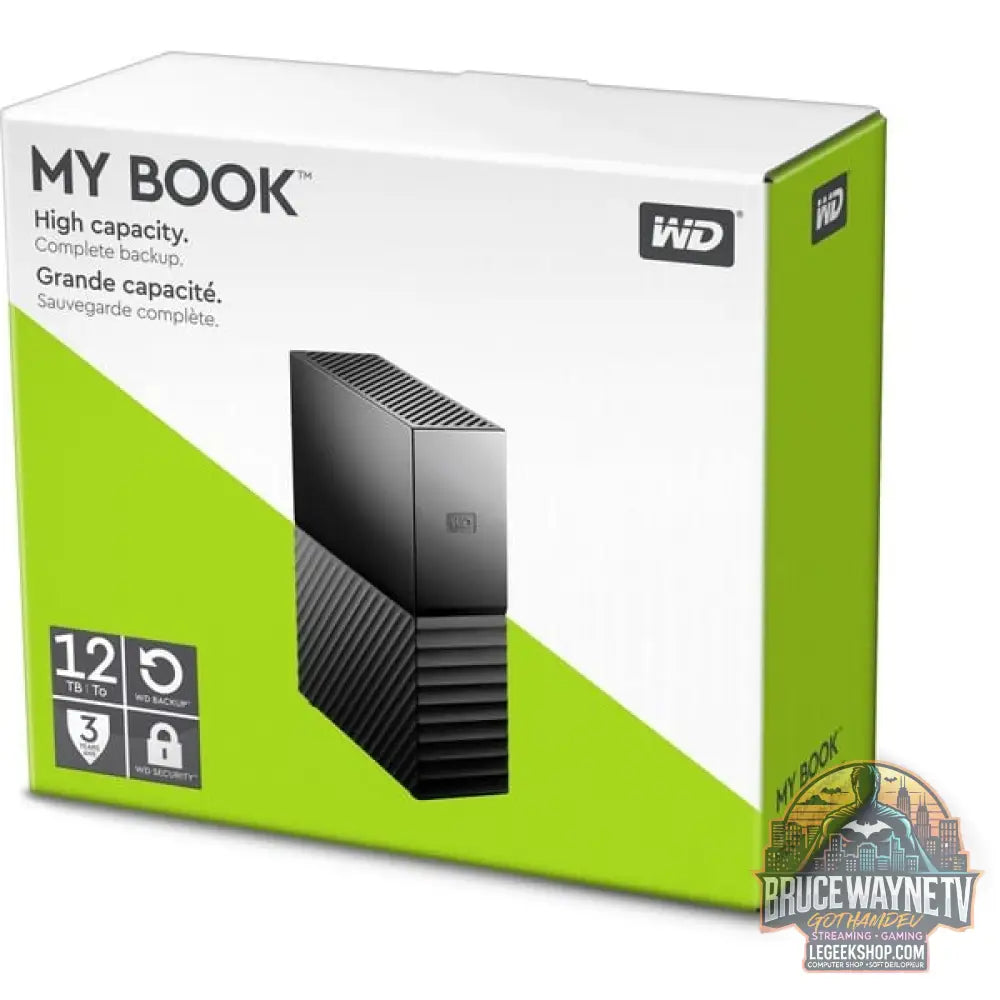 WD My Book 12 TB, Externe Festplatte noir, Micro-USB-B 3.2 Gen 1 (5 Gbit/s) - WD - vue 4