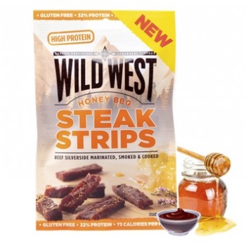 Wild West Steak Strips Honey BBQ 25 Gr x 16
