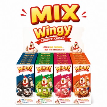 Wingy Display Mix Chicken Chocolate 50 Gr x 24