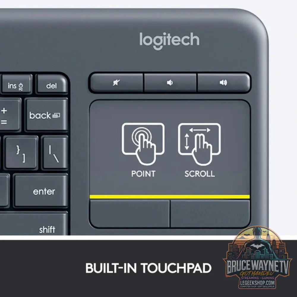 Wireless Touch Keyboard K400 Plus - Logitech - vue 5