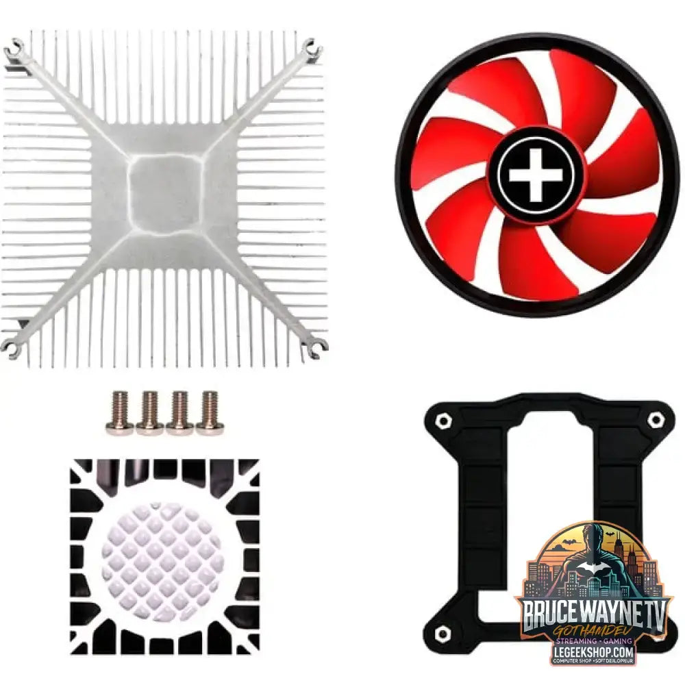 Xilence I250PWM, CPU-Kühler schwarz/rot, 92 mm - Xilence - vue 5