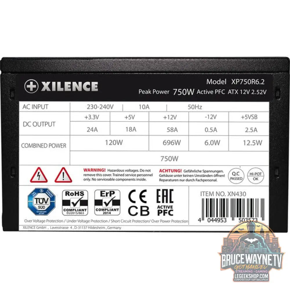 Xilence XP750R6.2 750W, alimentation PC - Xilence - vue 7