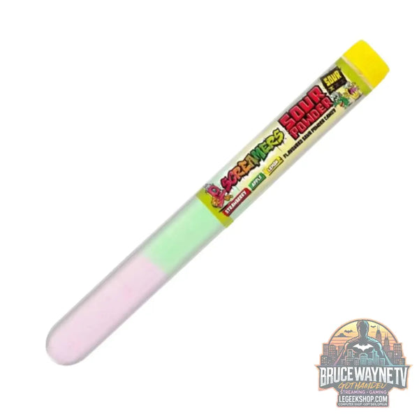 Zed Screamers Sour Powder Tubes bonbon en poudre au goût de fruits de 15 g (Paquet de 30) - Snacks & boissons importés