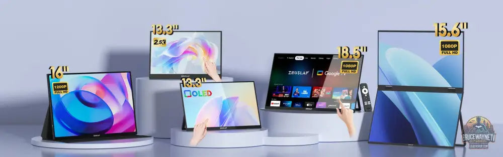 ZEUSLAP P16K - Moniteur Portable 16’’ 2.5K 144Hz 100% sRGB HDR500 Gaming - 16’’ - Moniteur Portable
