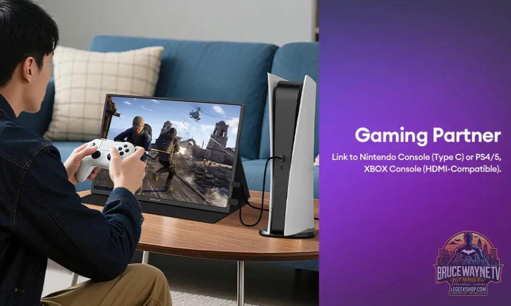 ZEUSLAP P16K - Moniteur Portable 16’’ 2.5K 144Hz 100% sRGB HDR500 Gaming - 16’’ - Moniteur Portable