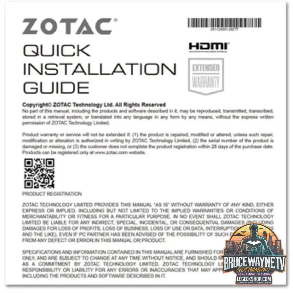 ZOTAC GeForce RTX 3050 ECO, carte graphique 1x DisplayPort, 3x HDMI 2.1 - ZOTAC - vue 7