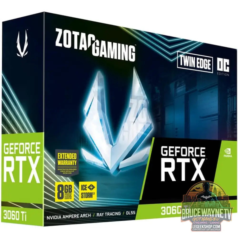 ZOTAC GeForce RTX 3060 Ti TWIN EDGE OC LHR, carte graphique Lite Hash Rate, 3x DisplayPort, 1x HDMI 2.1 - ZOTAC - vue 7
